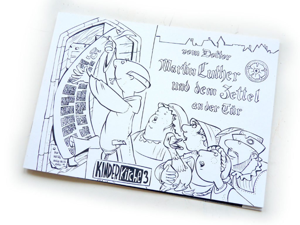 Colouring Book "On the Dictor Martin Luther and the note at the door"